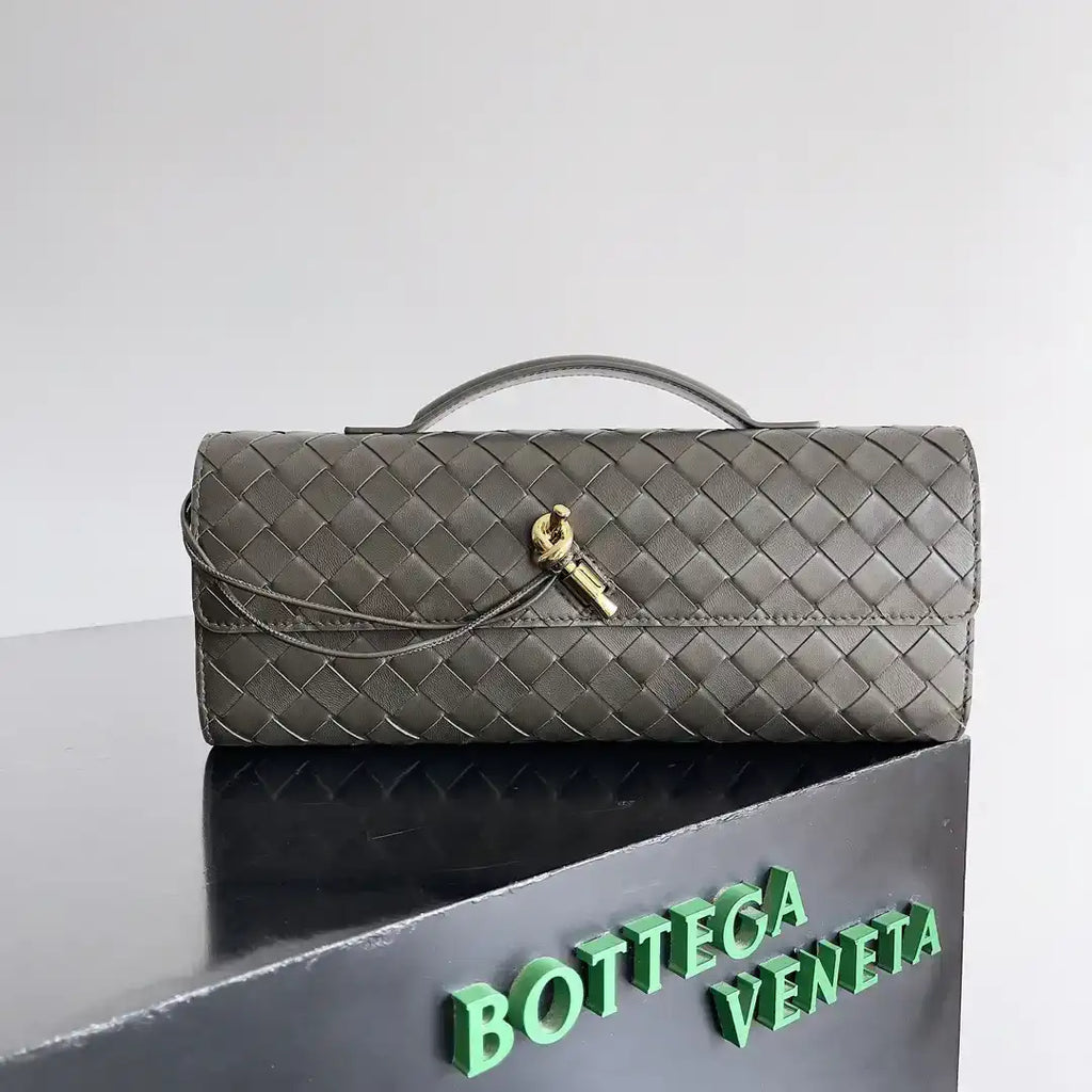Bottega Veneta BV 741511 Long Clutch Andiamo With Handle Bv99001