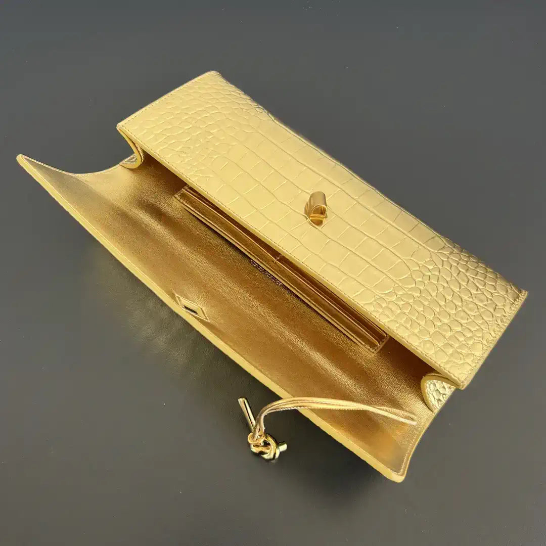 Bottega Veneta BV 741511 Long Clutch Andiamo With Handle Bv99013