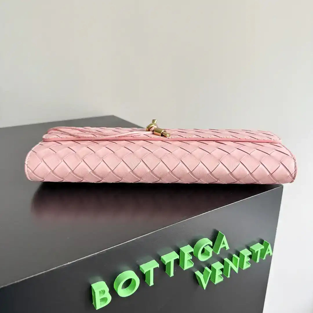 Bottega Veneta BV 741511 Long Clutch Andiamo With Handle Bv99003