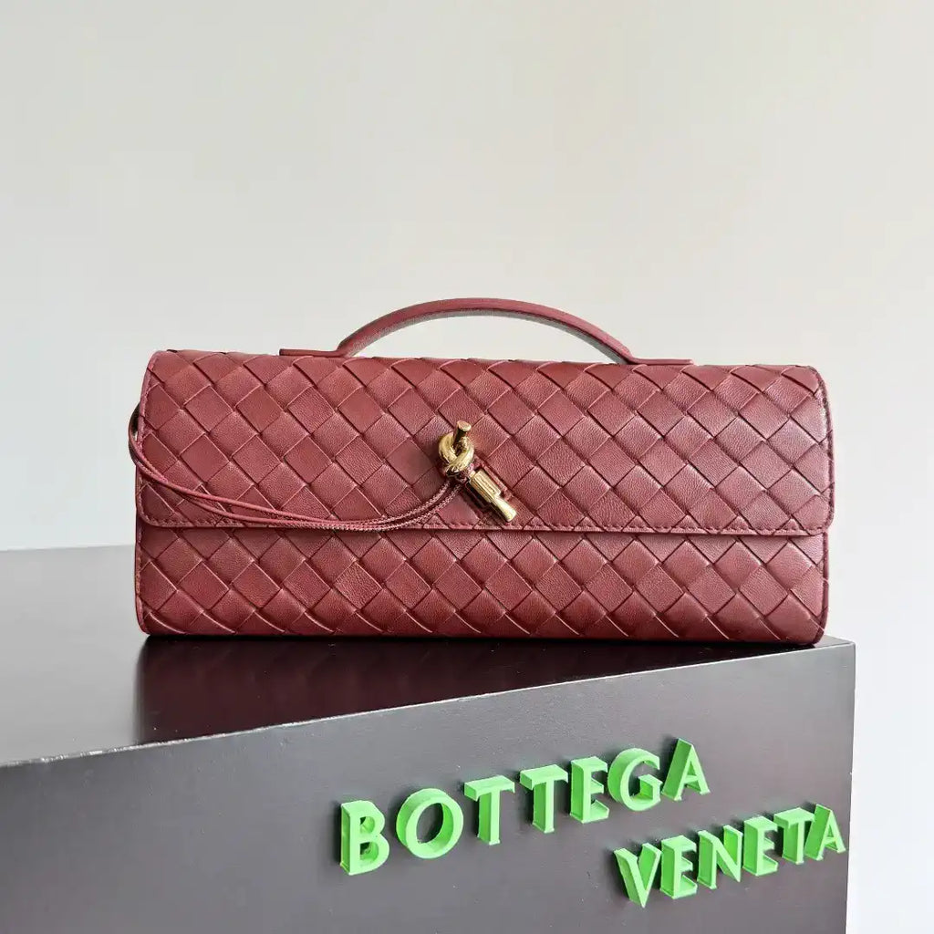Bottega Veneta BV 741511 Long Clutch Andiamo With Handle Bv99004
