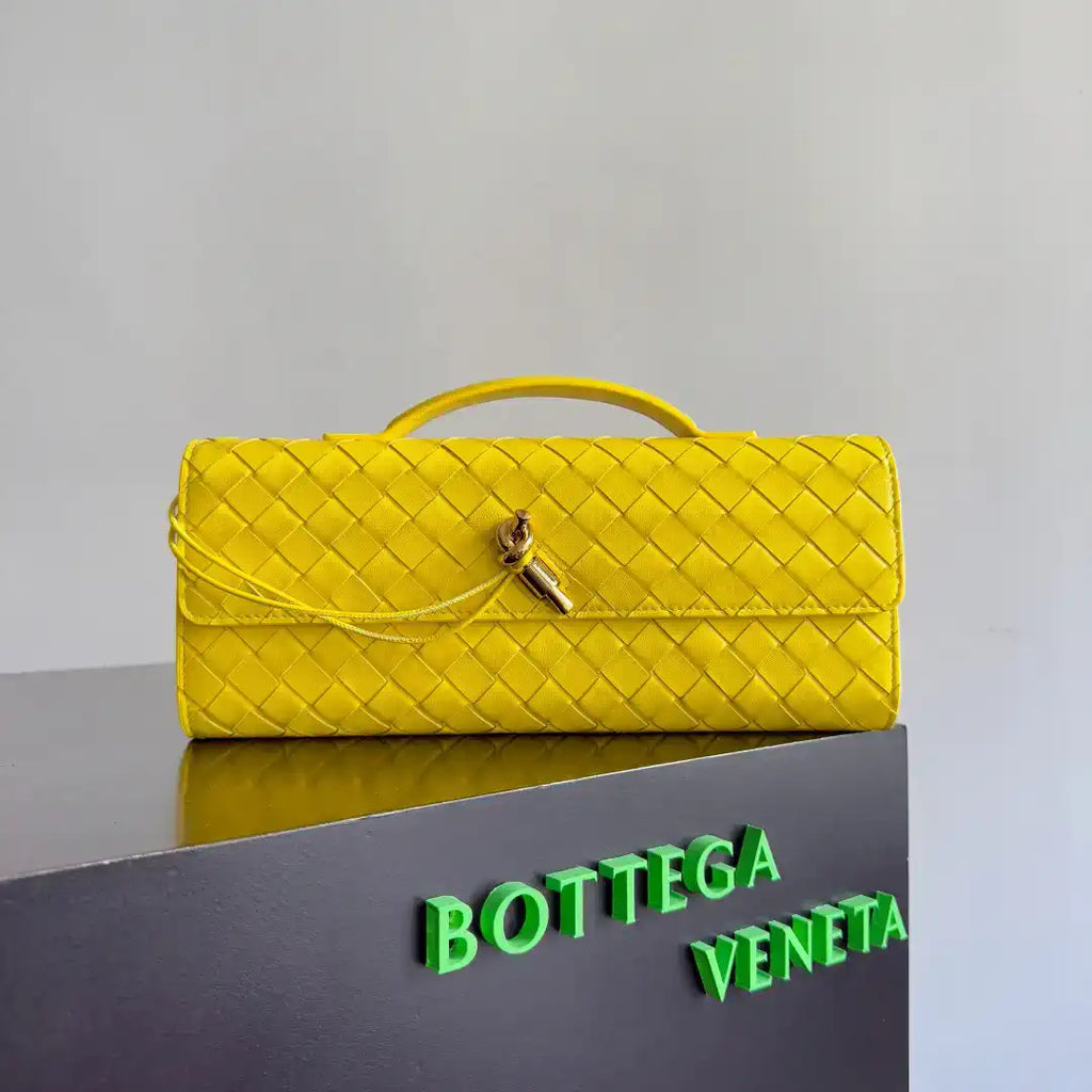 Bottega Veneta BV 741511 Long Clutch Andiamo With Handle Bv99007