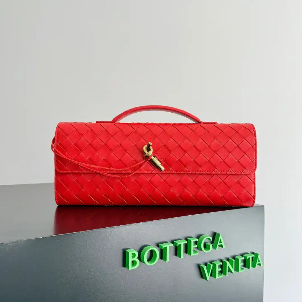 Bottega Veneta BV 741511 Long Clutch Andiamo With Handle Bv99006