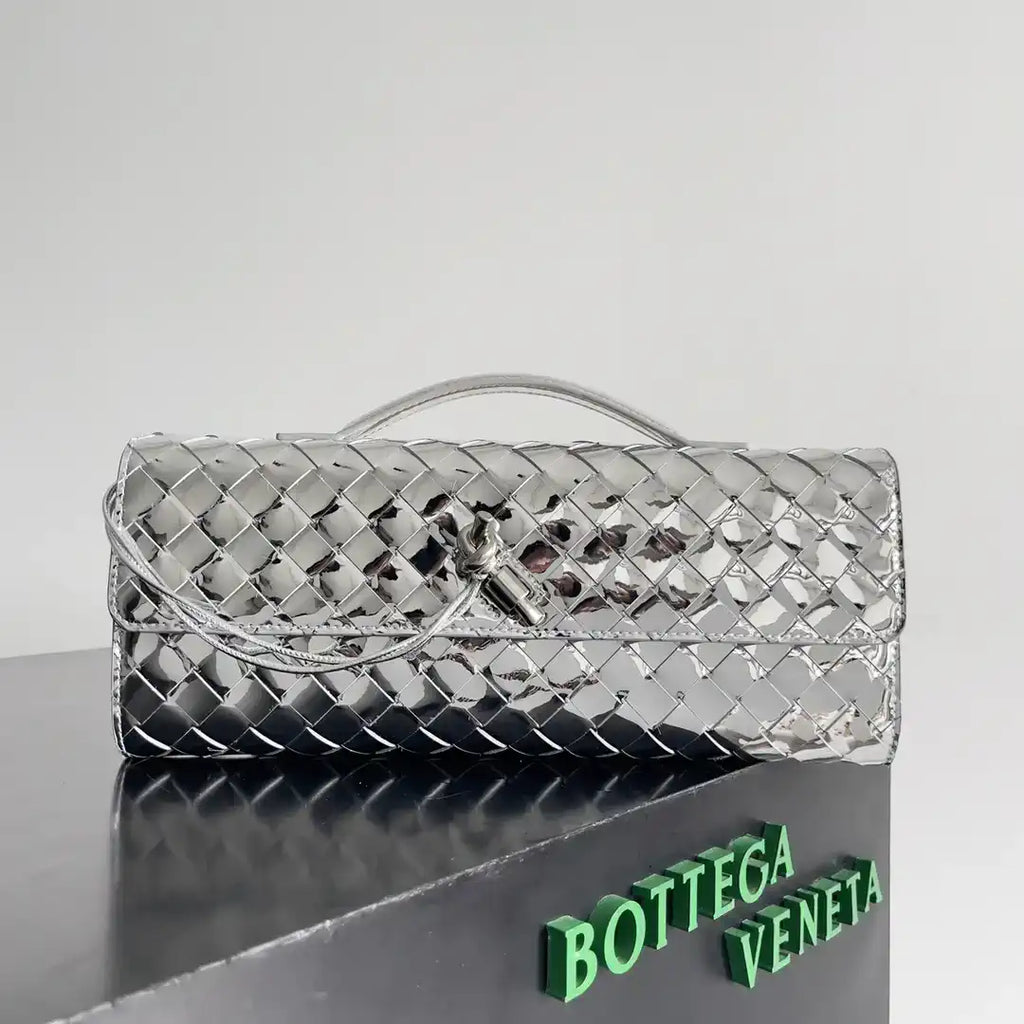 Bottega Veneta BV 741511 Long Clutch Andiamo With Handle Bv99010