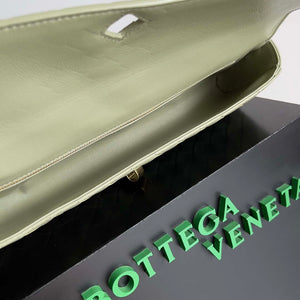 Bottega Veneta BV 741511 Long Clutch Andiamo With Handle Emerald Green - Default Title - View 9