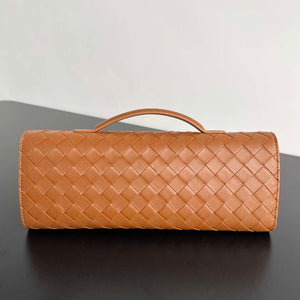 Bottega Veneta BV 741511 Long Clutch Andiamo With Handle Emerald Sand - Default Title - View 2