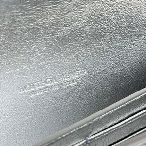Bottega Veneta BV 741511 Long Clutch Andiamo With Handle Emerald Silver - Default Title - View 8