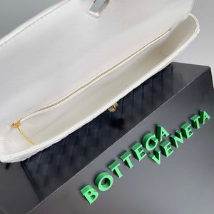 Bottega Veneta BV 741511 Long Clutch Andiamo With Handle Emerald White - Default Title - View 6