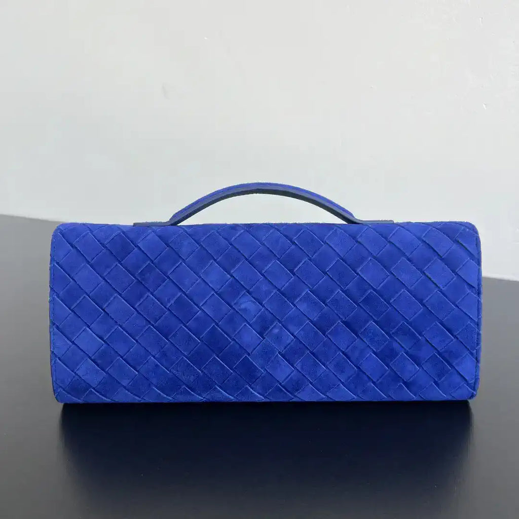 Bottega Veneta BV 741511 Suede Leather Long Clutch Andiamo With Handle Bv99016