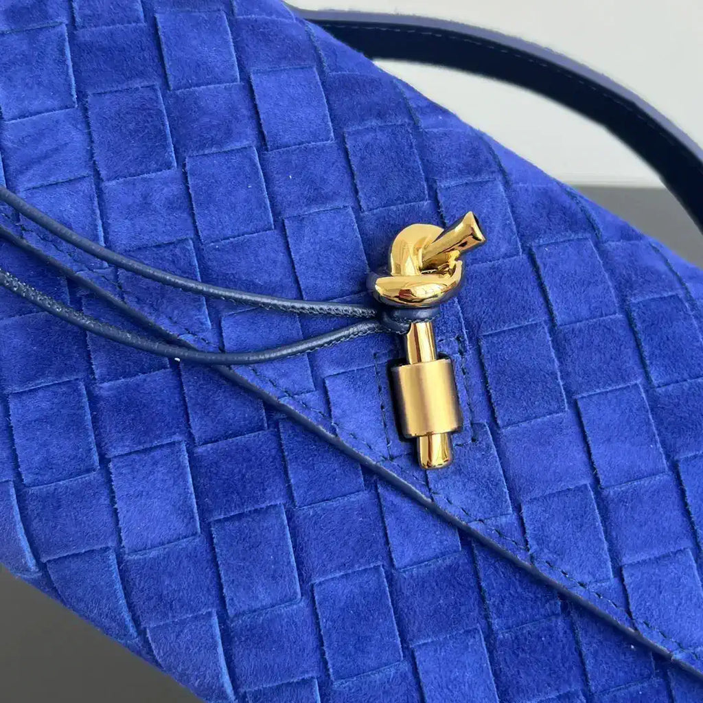 Bottega Veneta BV 741511 Suede Leather Long Clutch Andiamo With Handle Bv99016