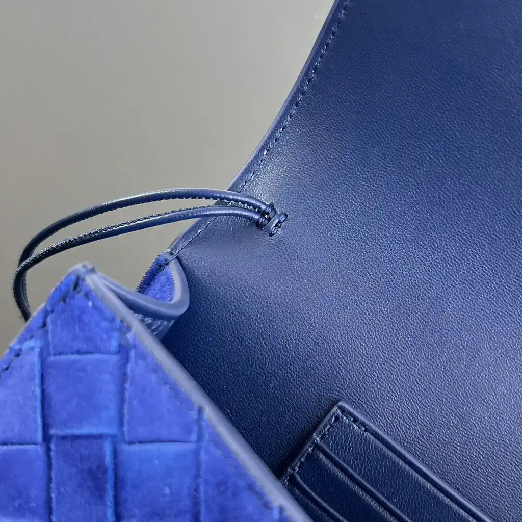 Bottega Veneta BV 741511 Suede Leather Long Clutch Andiamo With Handle Bv99016