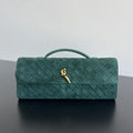 Bottega Veneta BV 741511 Suede Leather Long Clutch Andiamo With Handle Bv99018