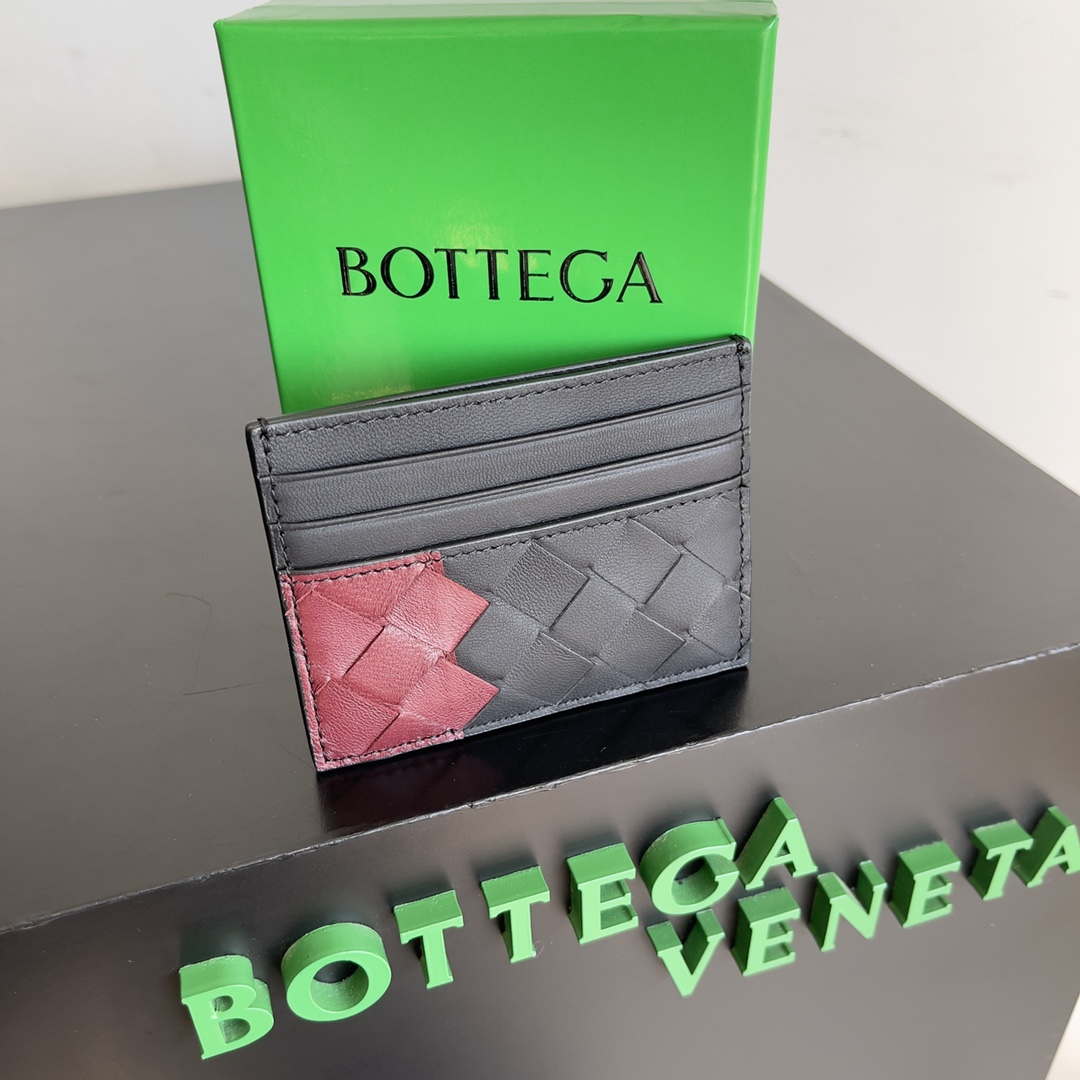 Bottega Veneta BV 743209 Intrecciato Credit Card Case bv70010 - Default Title - View 3
