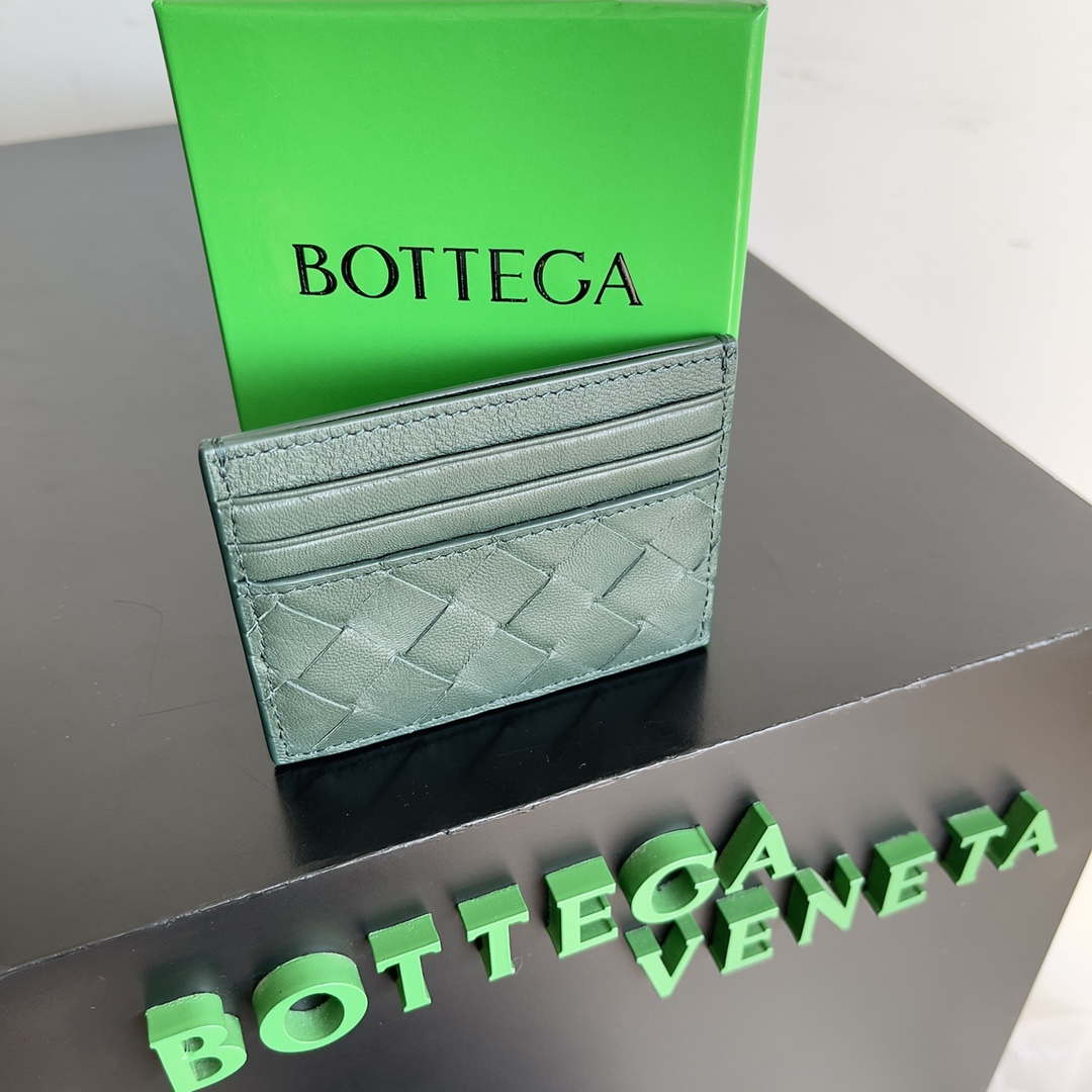 Bottega Veneta BV 743209 Intrecciato Credit Card Case bv70013 - Default Title - View 3