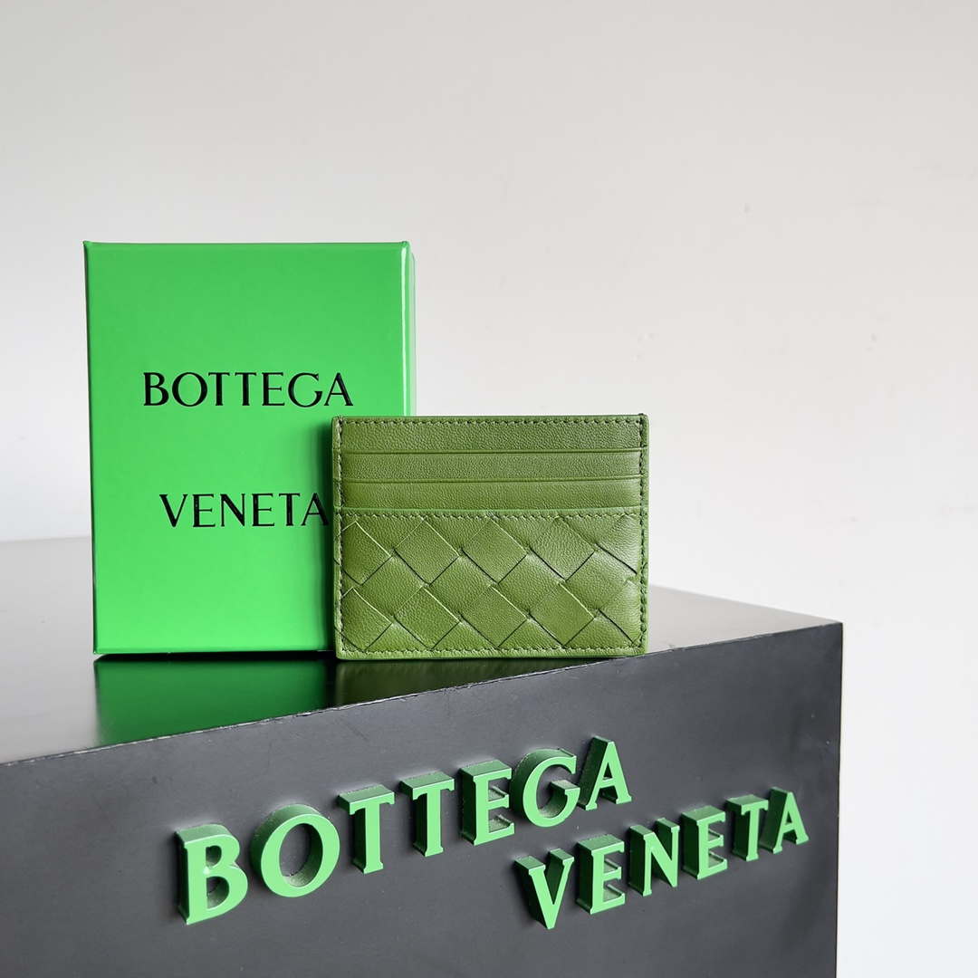 Bottega Veneta BV 743209 Intrecciato Credit Card Case bv70016 - Default Title - View 1