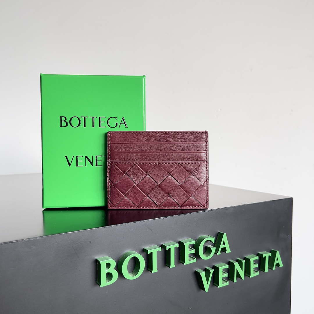 Bottega Veneta BV 743209 Intrecciato Credit Card Case bv70018 - Default Title - View 1