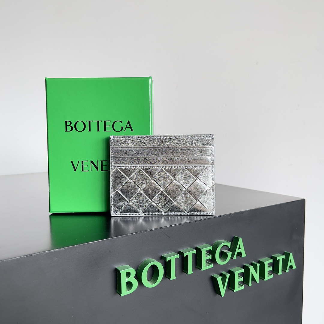 Bottega Veneta BV 743209 Intrecciato Credit Card Case bv70022 - Default Title - View 1