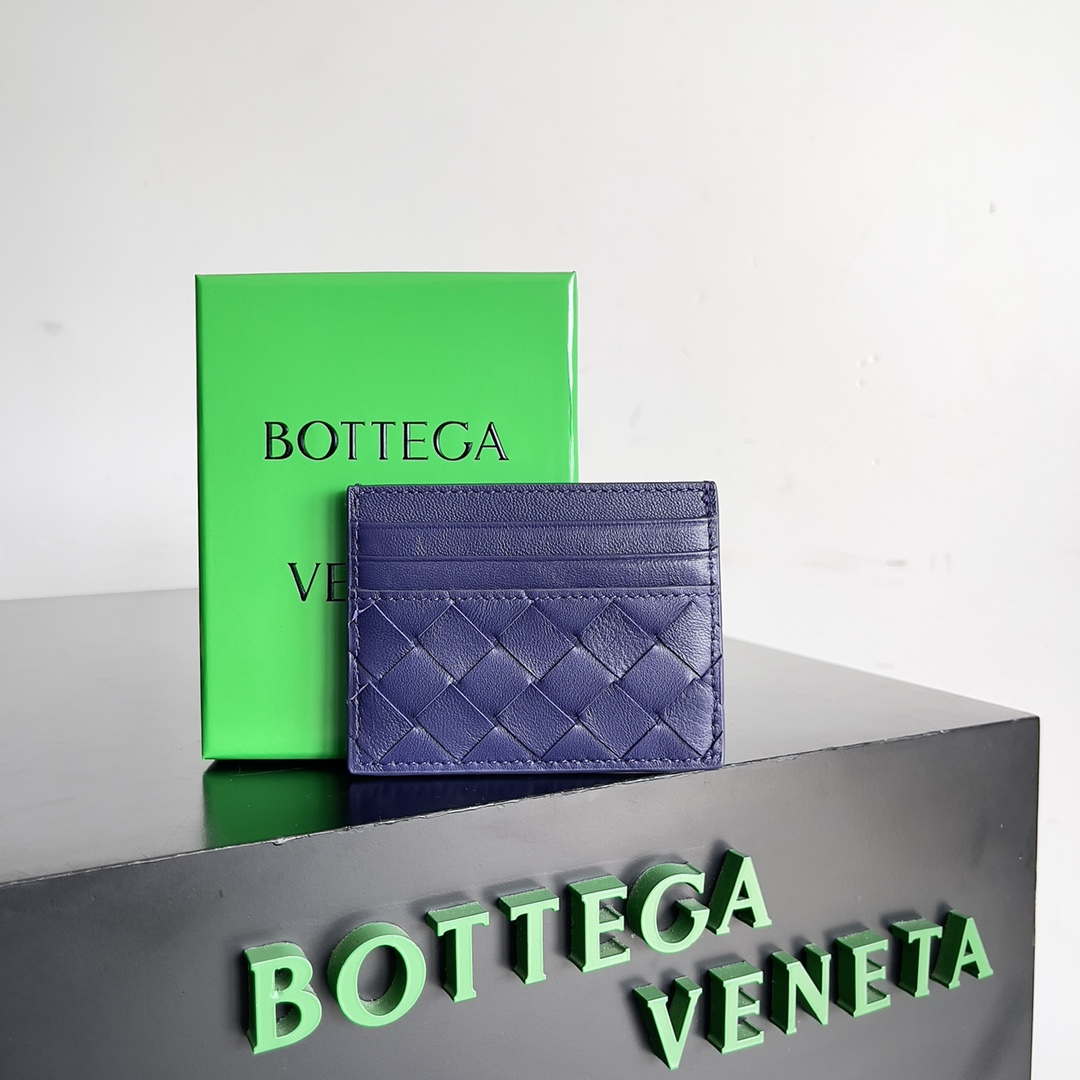 Bottega Veneta BV 743209 Intrecciato Credit Card Case bv70025 - Default Title - View 1