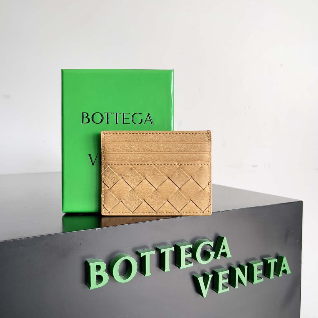 Bottega Veneta BV 743209 Intrecciato Credit Card Case bv70026 - Default Title - View 1