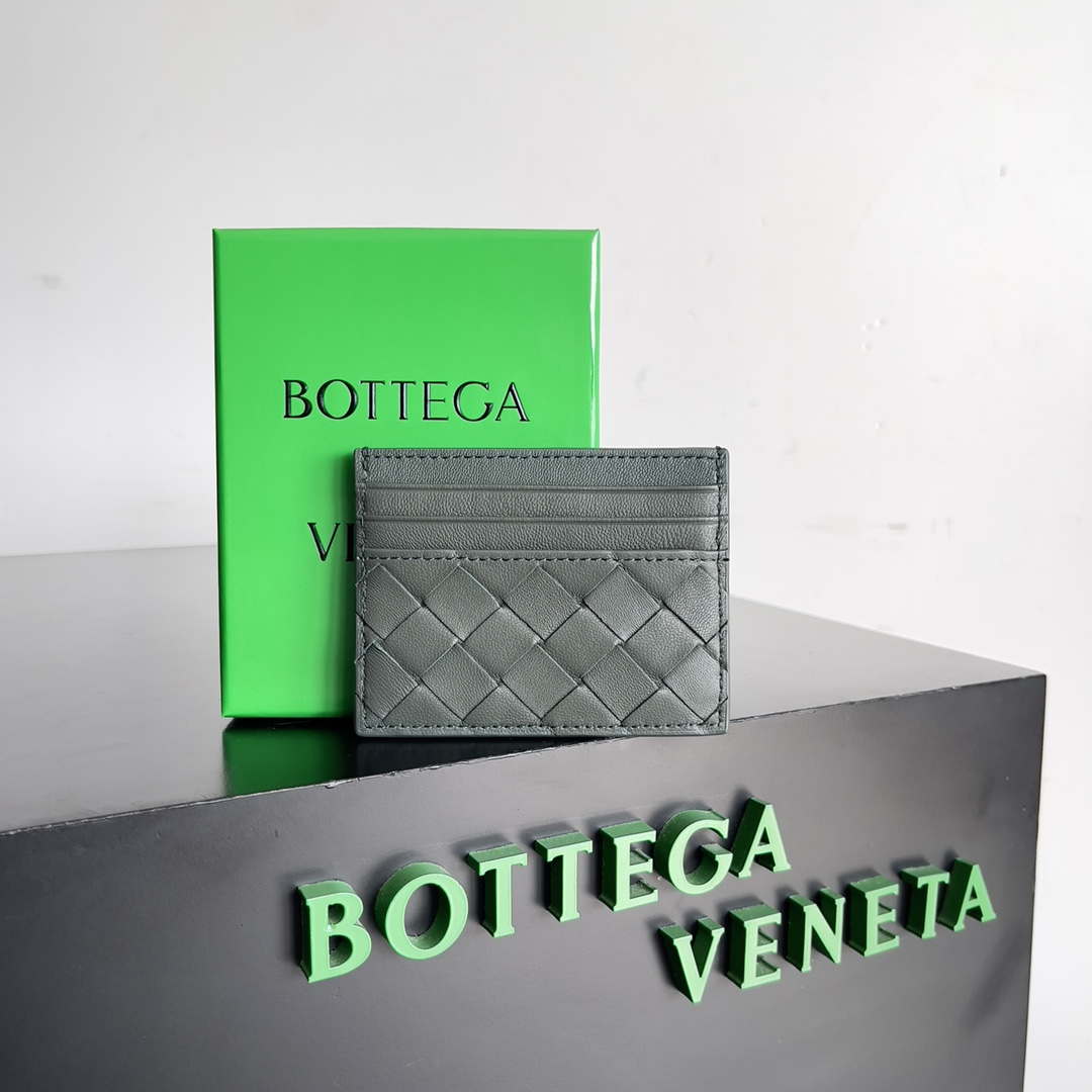 Bottega Veneta BV 743209 Intrecciato Credit Card Case bv70028 - Default Title - View 1