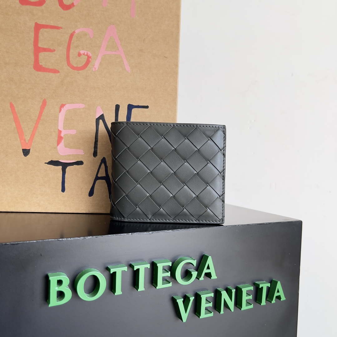 Bottega Veneta BV 743211 Intrecciato Bi-Fold Wallet BV70055 - Default Title - View 1