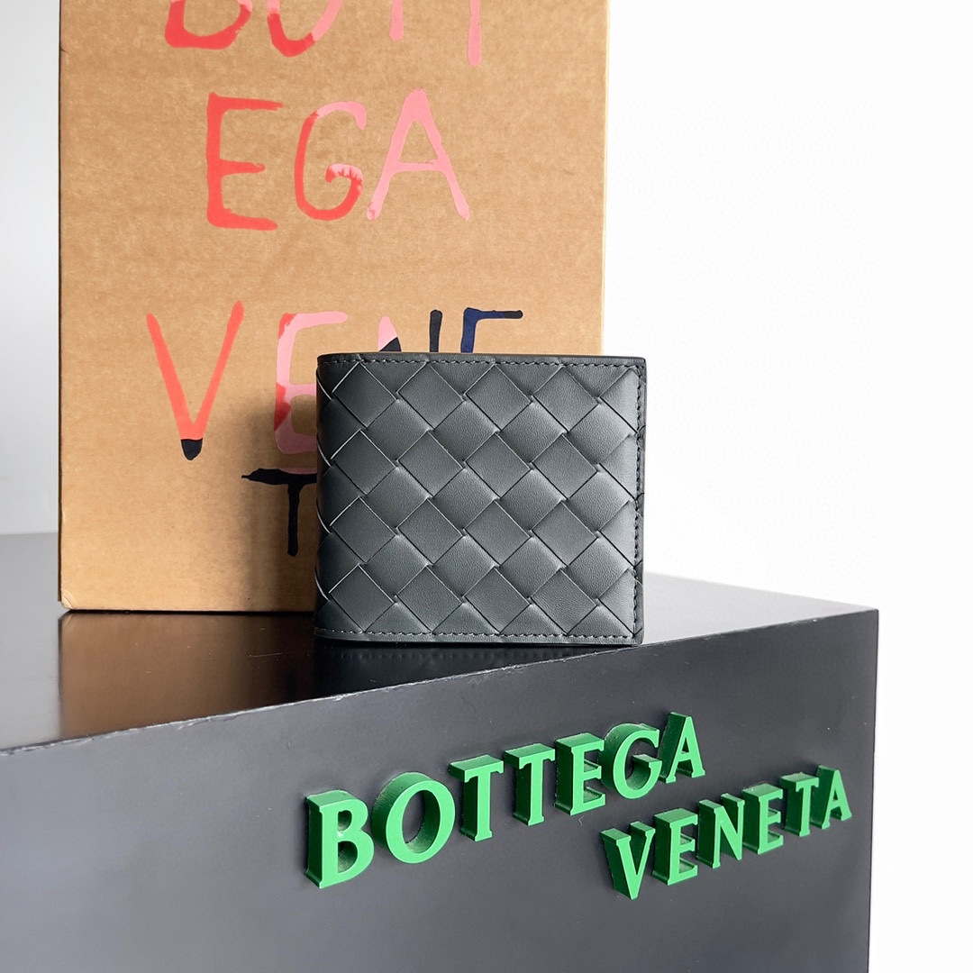 Bottega Veneta BV 743211 Intrecciato Bi-Fold Wallet BV70059 - Default Title - View 1