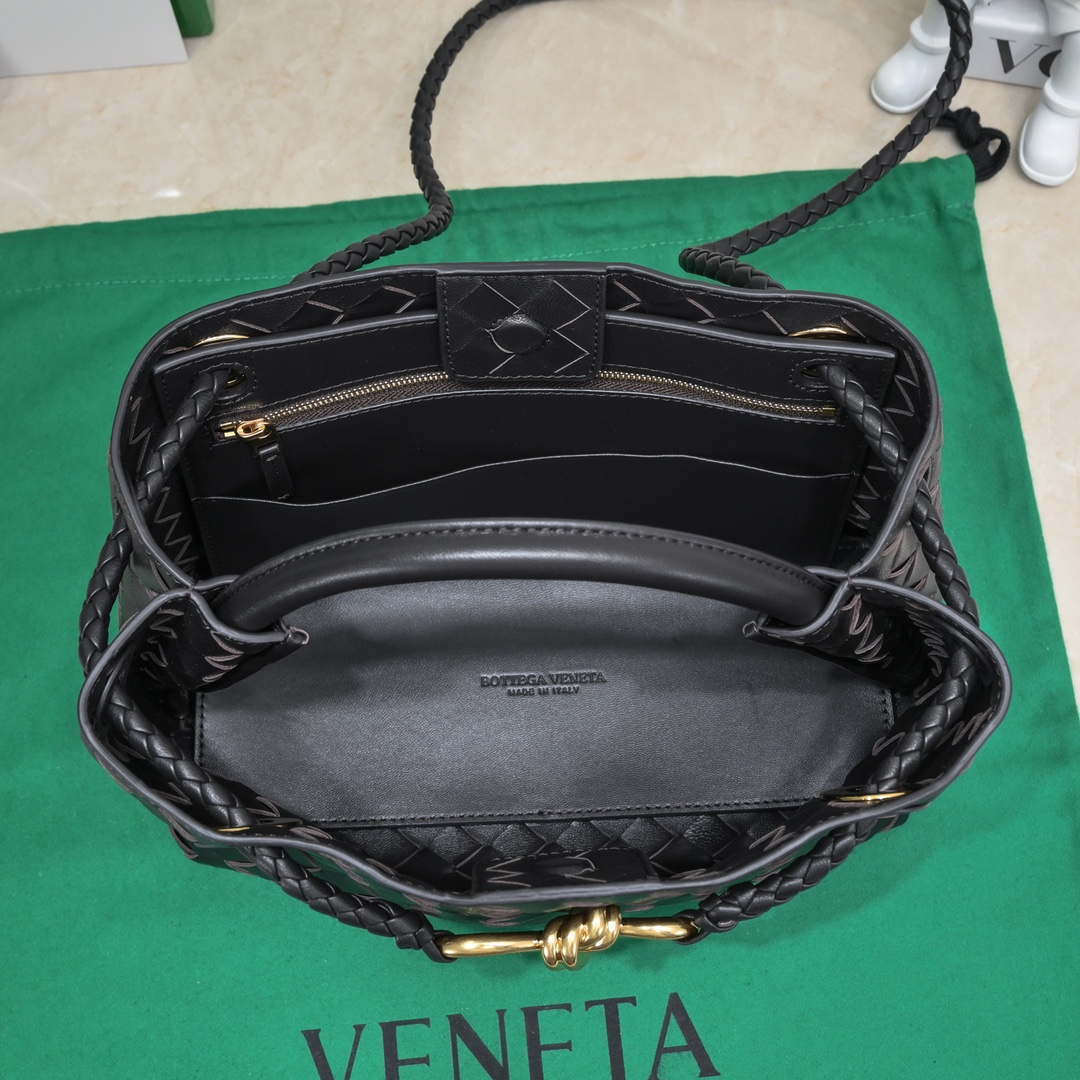 Bottega Veneta BV 743568 Small Andiamo Black - Default Title - View 6