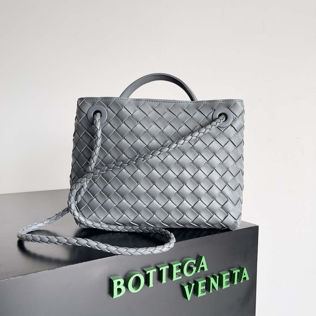 Bottega Veneta BV 743568 Small Andiamo Gray - Default Title - View 3