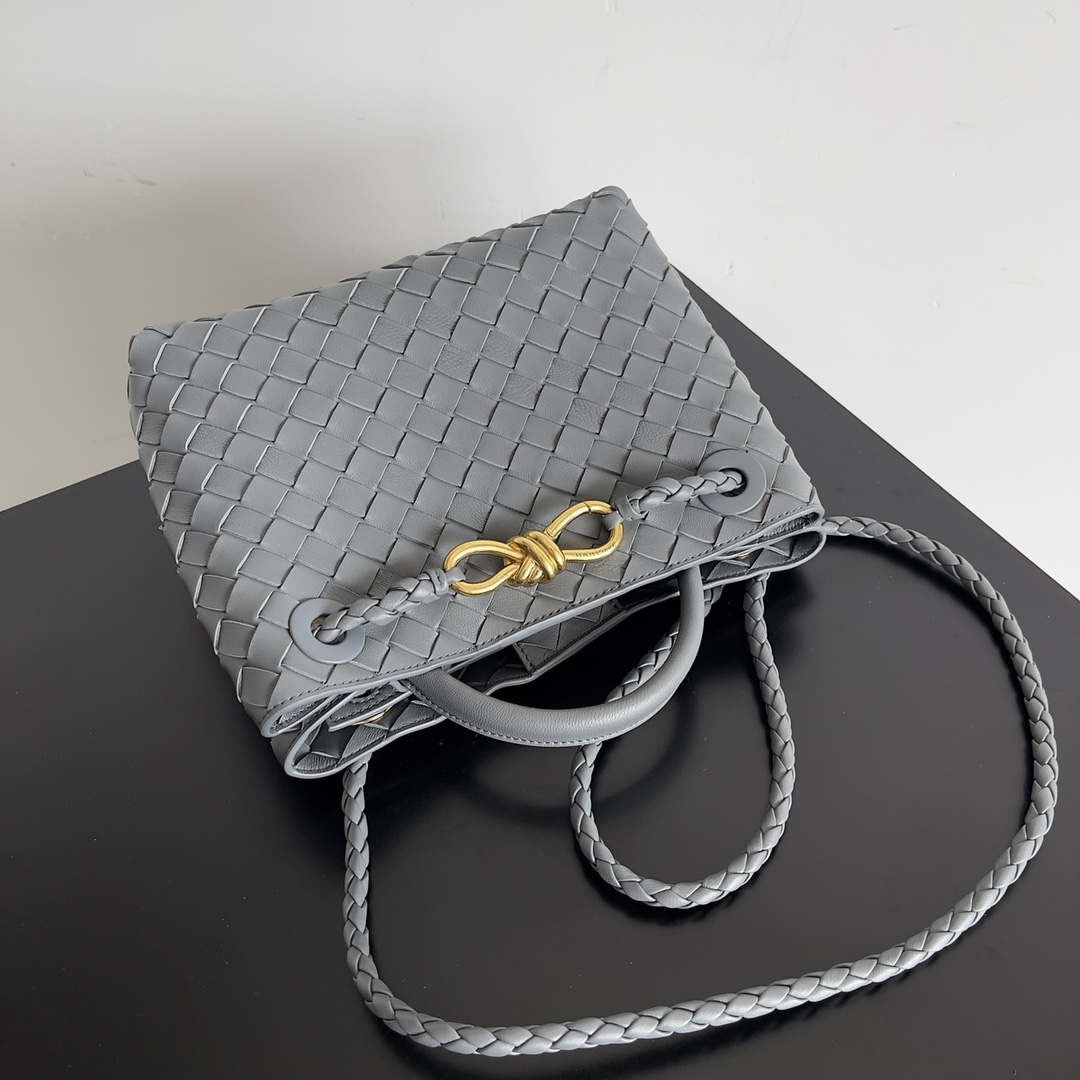 Bottega Veneta BV 743568 Small Andiamo Gray - Default Title - View 5