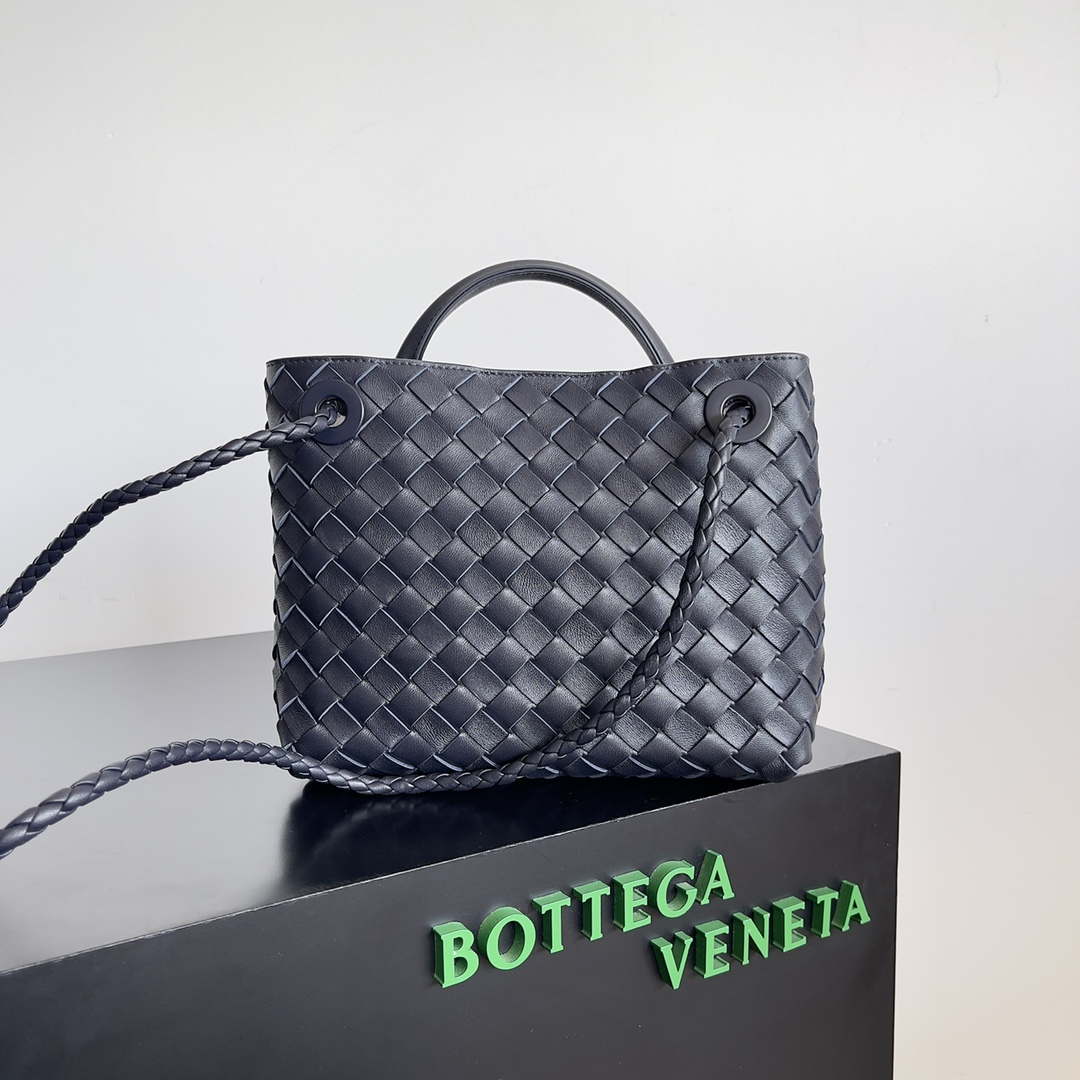 Bottega Veneta BV 743568 Small Andiamo Navy Blue - Default Title - View 2