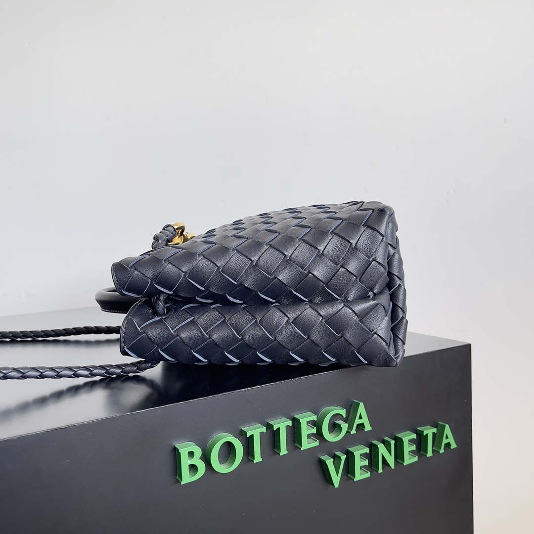 Bottega Veneta BV 743568 Small Andiamo Navy Blue - Default Title - View 3