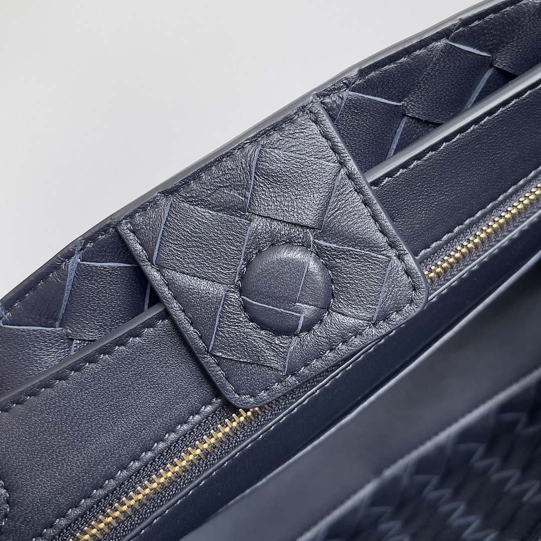Bottega Veneta BV 743568 Small Andiamo Navy Blue - Default Title - View 6