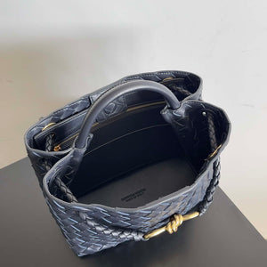 Bottega Veneta BV 743568 Small Andiamo Navy Blue - Default Title - View 8