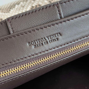 Bottega Veneta BV 743568 Small Andiamo Snakeskin Handbag BV9070 - Default Title - View 8