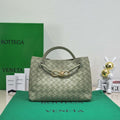 Bottega Veneta BV 743568 Small Andiamo Travertine - Default Title - View 1
