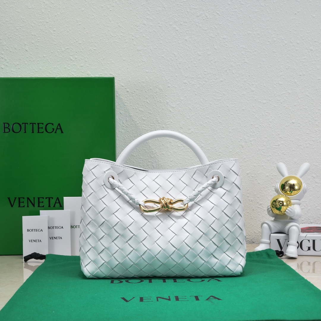 Bottega Veneta BV 743568 Small Andiamo White - Default Title - View 1