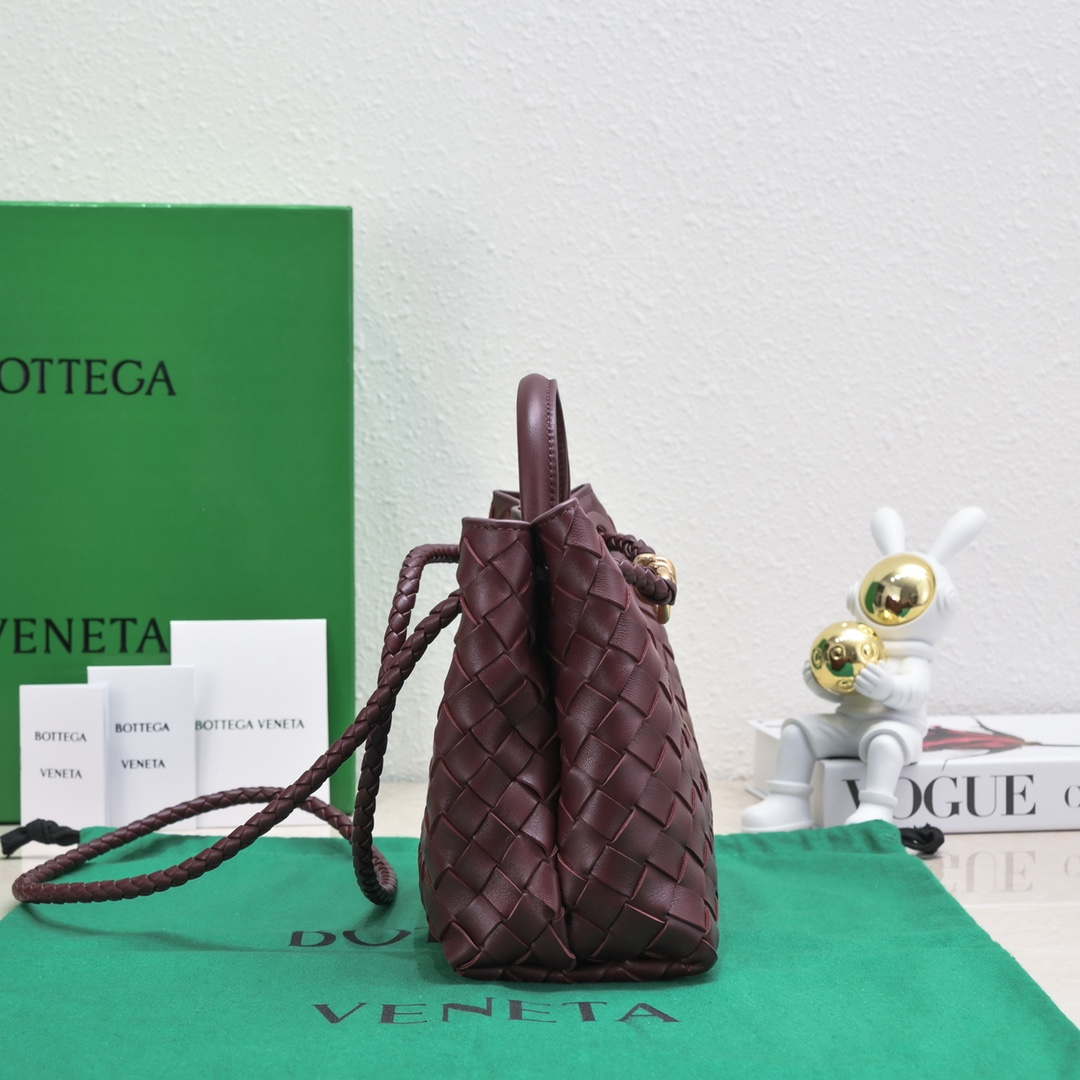 Bottega Veneta BV 743568 Small Andiamo Wine Red
