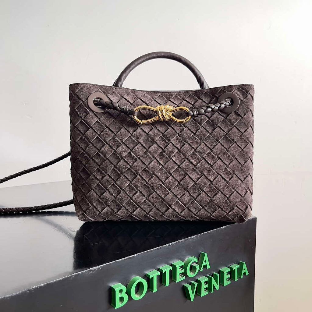 Bottega Veneta BV 743568 Small Andiamo with Suede Bag BV9001
