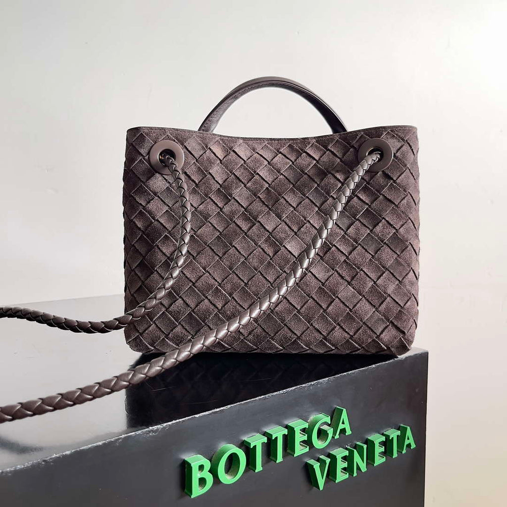 Bottega Veneta BV 743568 Small Andiamo with Suede Bag BV9001