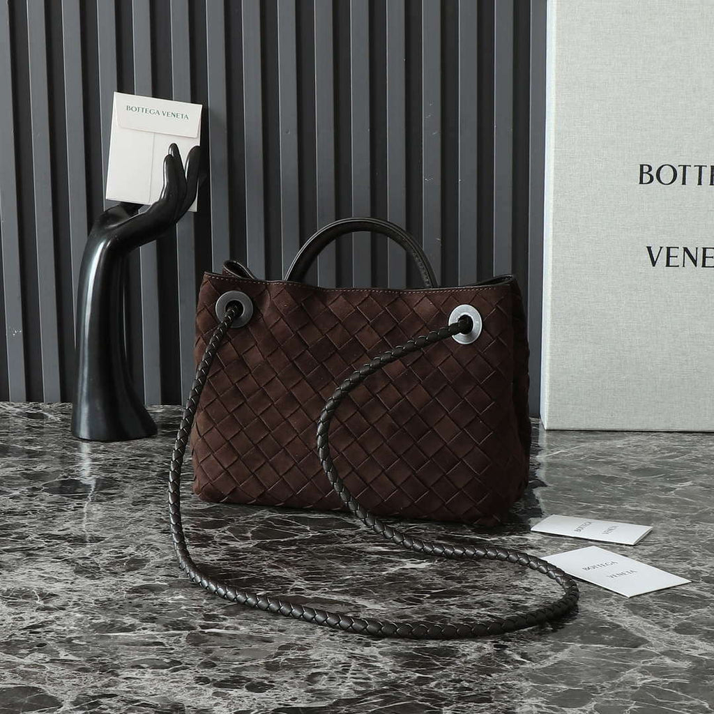 Bottega Veneta BV 743568 Small Andiamo with Suede Bag BV9002