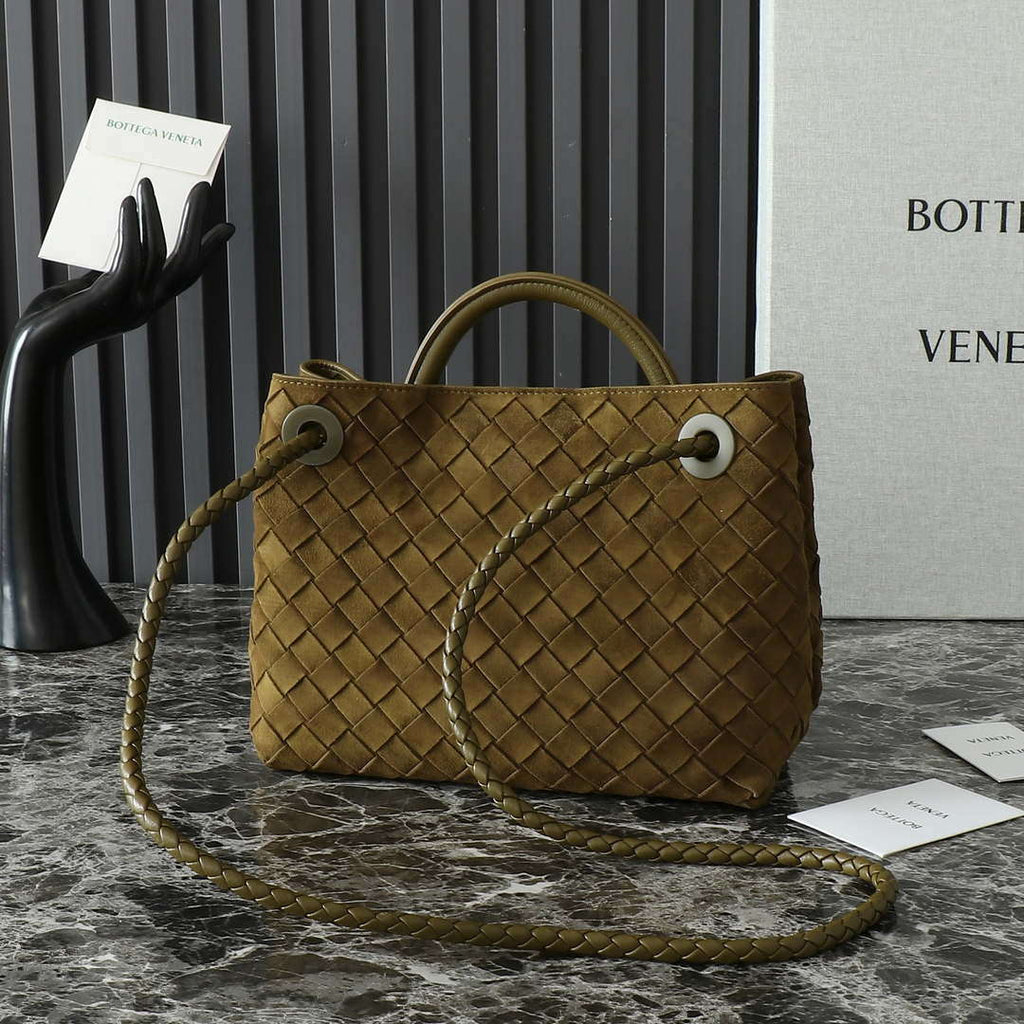 Bottega Veneta BV 743568 Small Andiamo with Suede Bag BV9003