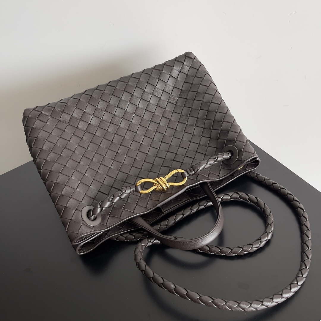Bottega Veneta BV 743572 Medium Andiamo Drak Brown - Default Title - View 5