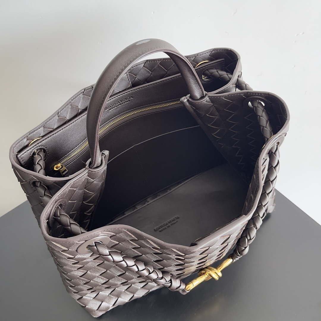 Bottega Veneta BV 743572 Medium Andiamo Drak Brown - Default Title - View 9