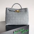 Bottega Veneta BV 743572 Medium Andiamo Light Gray - Default Title - View 1