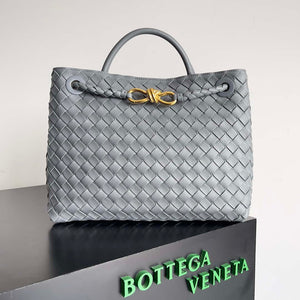 Bottega Veneta BV 743572 Medium Andiamo Light Gray - Default Title - View 1