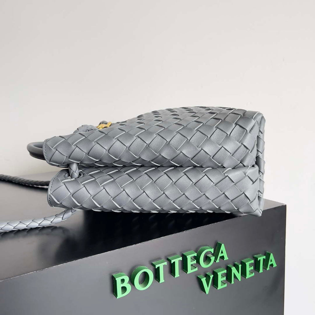 Bottega Veneta BV 743572 Medium Andiamo Light Gray
