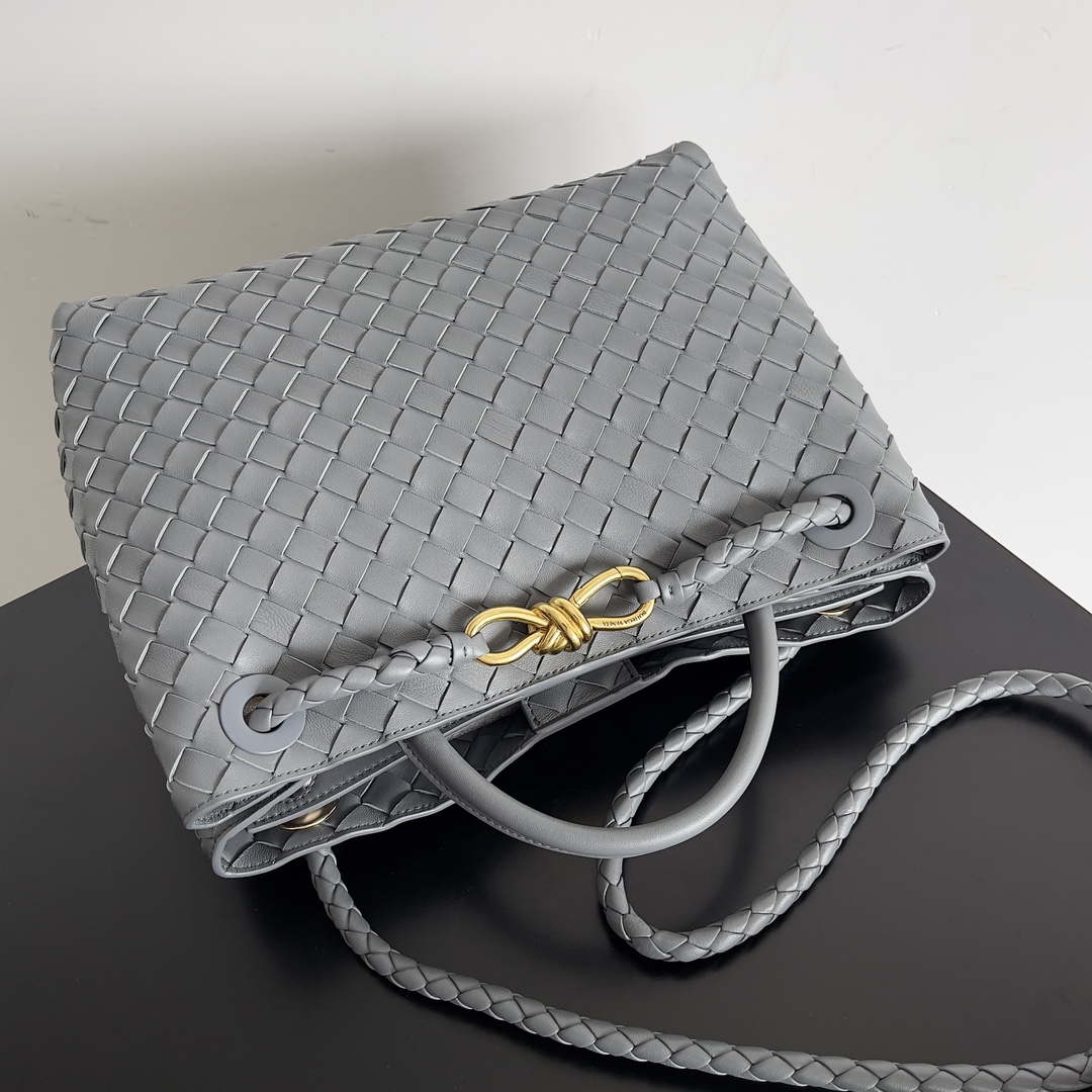 Bottega Veneta BV 743572 Medium Andiamo Light Gray - Default Title - View 5
