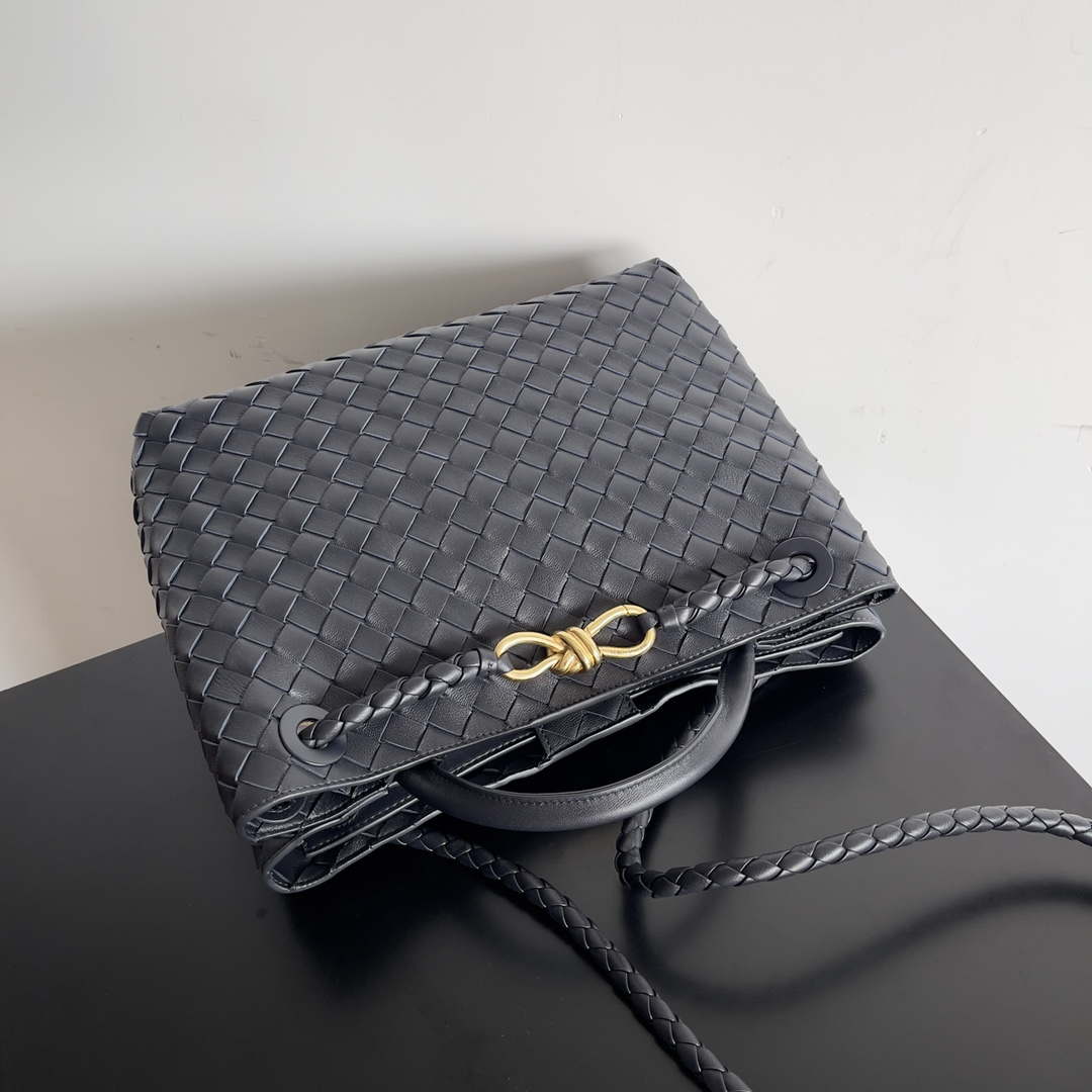 Bottega Veneta BV 743572 Medium Andiamo Navy Blue - Default Title - View 5