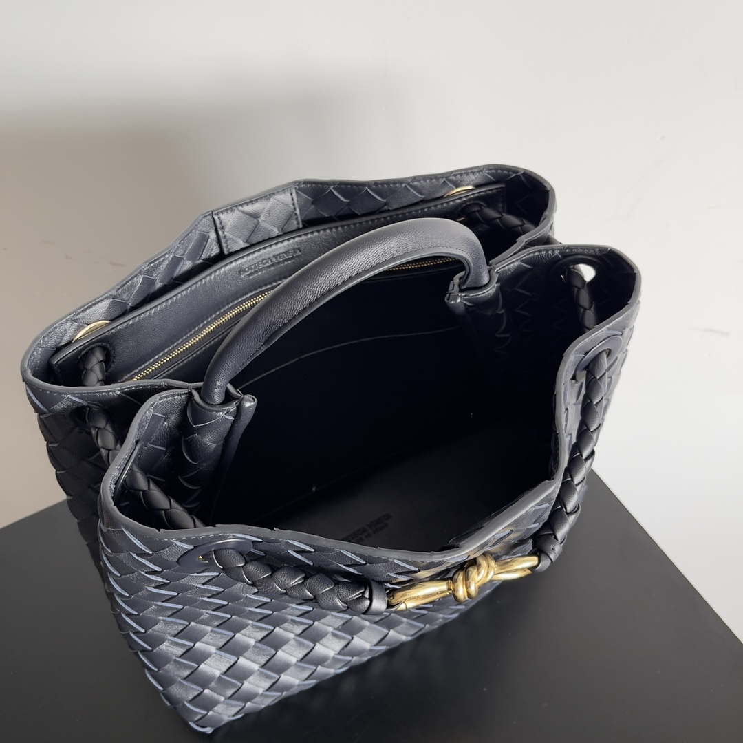 Bottega Veneta BV 743572 Medium Andiamo Navy Blue - Default Title - View 9