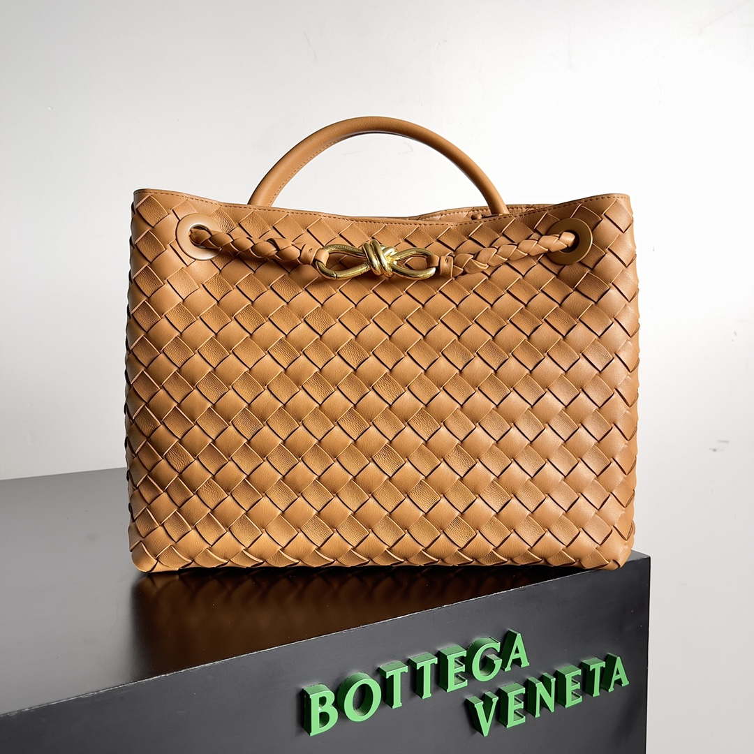 Bottega Veneta BV 743572 Medium Andiamo Tan - Default Title - View 1