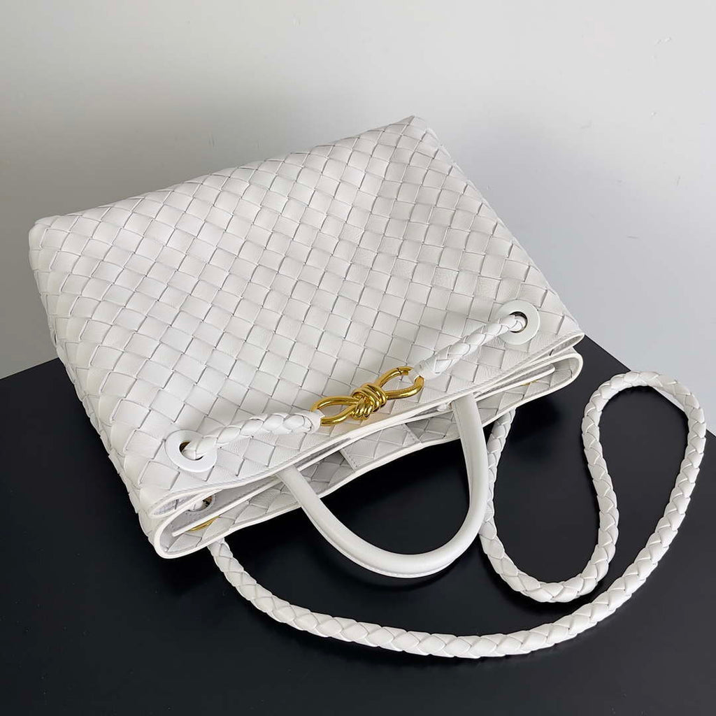 Bottega Veneta BV 743572 Medium Andiamo White